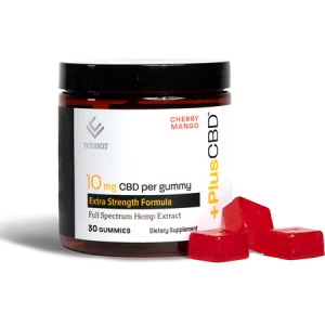 CBD GUMMIES 10MG 30CT CHERRY MANGO